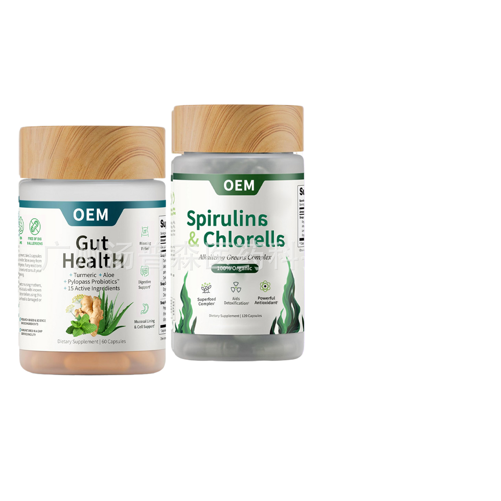 Spirulina Capsules 120 Capsules Combination Set